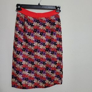 Kate Spade crochet Floral Pencil Skirt